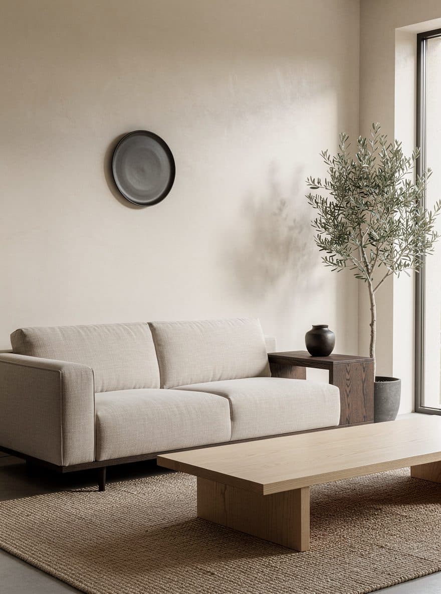 Interieur in de stijl Japandi