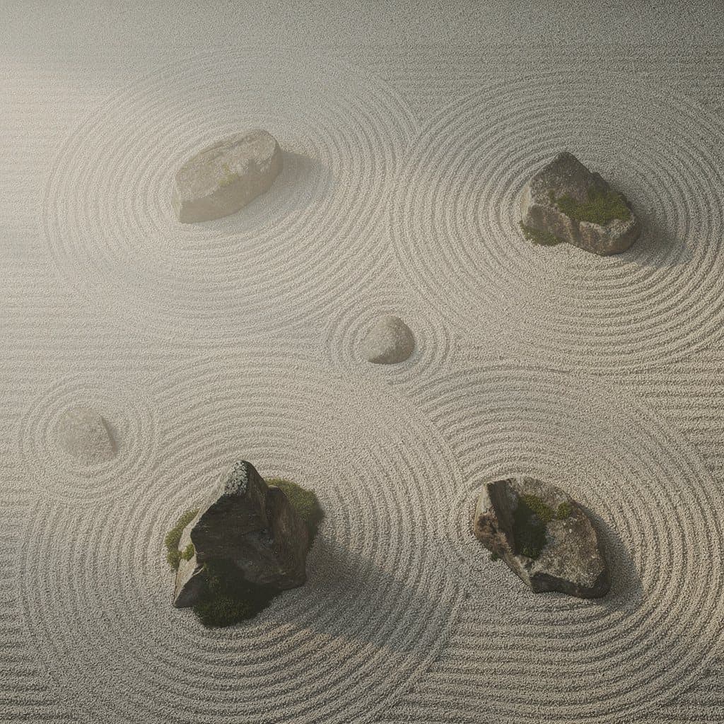 Detailbeeld in de stijl Japandi