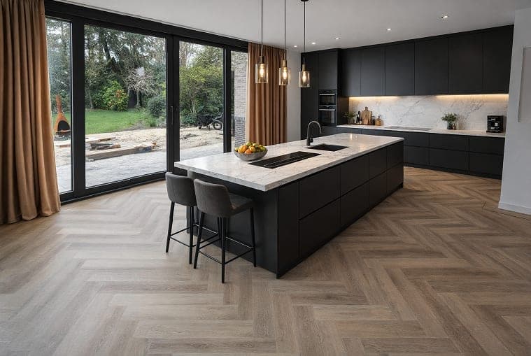 Sensation PVC visgraat Seberg Oak in Geldrop