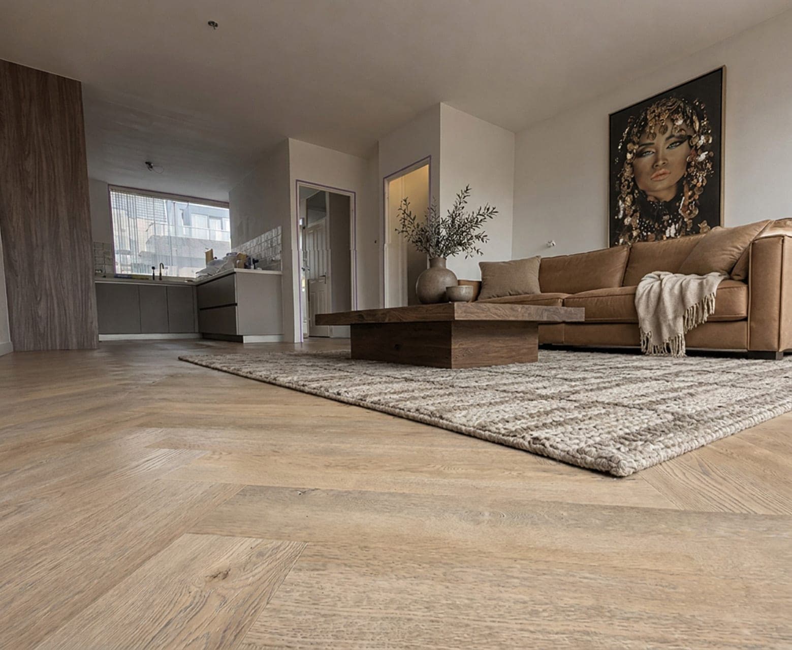 Dynamic Pittsburgh Visgraat XL Lijm PVC Bonfire Oak in Katwijk