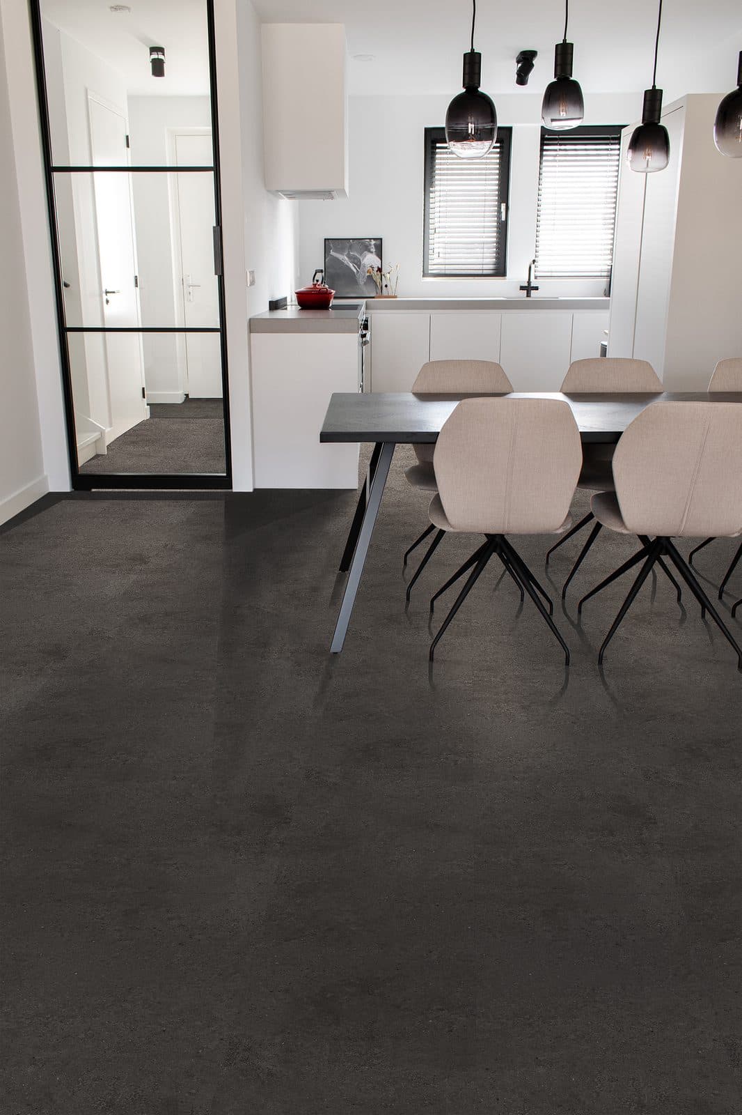 Cortina Fusion arctic graphite klik pvc tegel 914x457x6mm 0,55 (met geïntegreerde ondervloer)