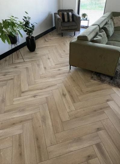 Callisto visgraat Natural Oak Light klik PVC 730x146x5mm 0,55 (met geïntegreerde ondervloer geen 10DB)