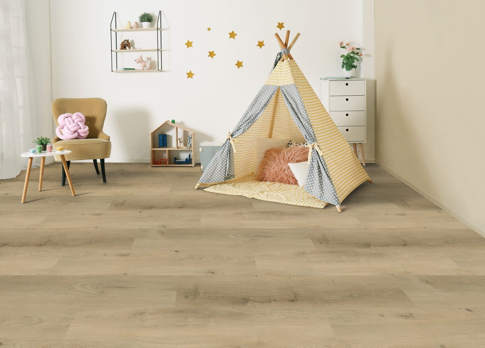 Vario klik PVC 1220x229x5,5mm 0,55 (met geïntegreerde ondervloer geen 10DB)