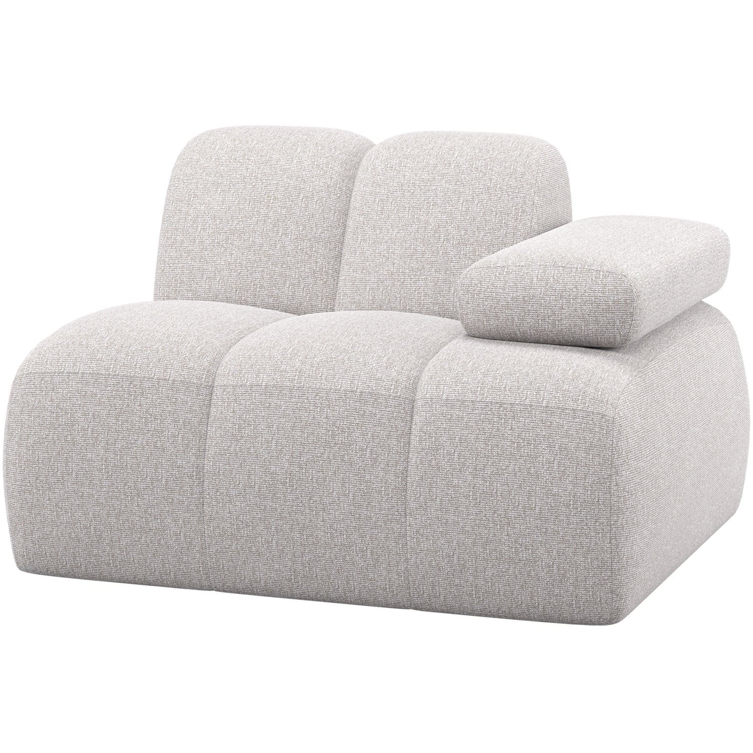Mojo 1-zits element arm rechts boucle ecru melange