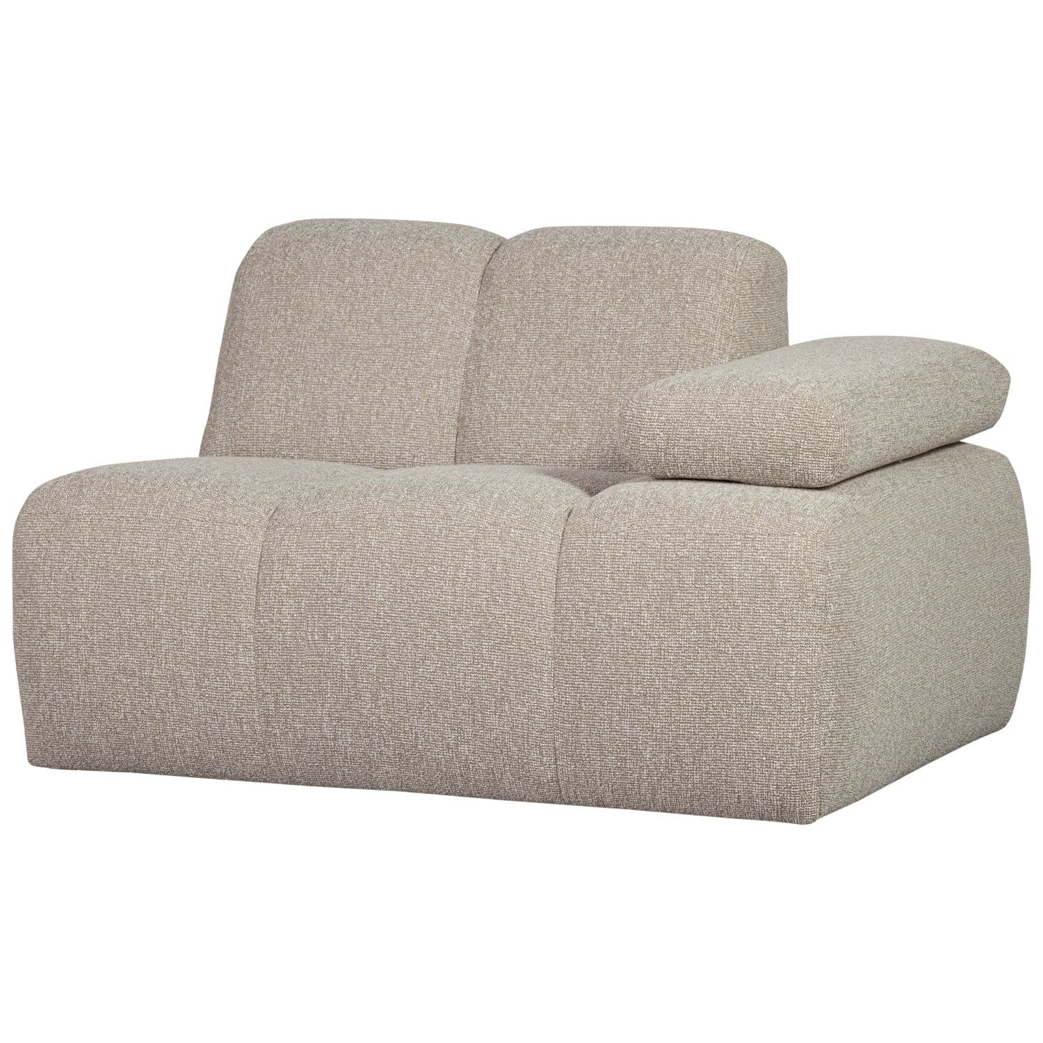 Mojo 1-zits element arm rechts boucle beige melange
