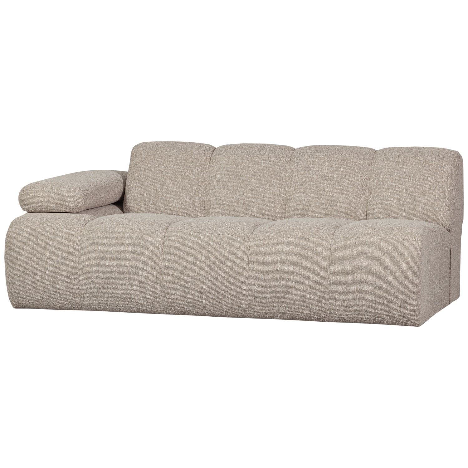 Mojo 2-zits element arm links boucle beige melange