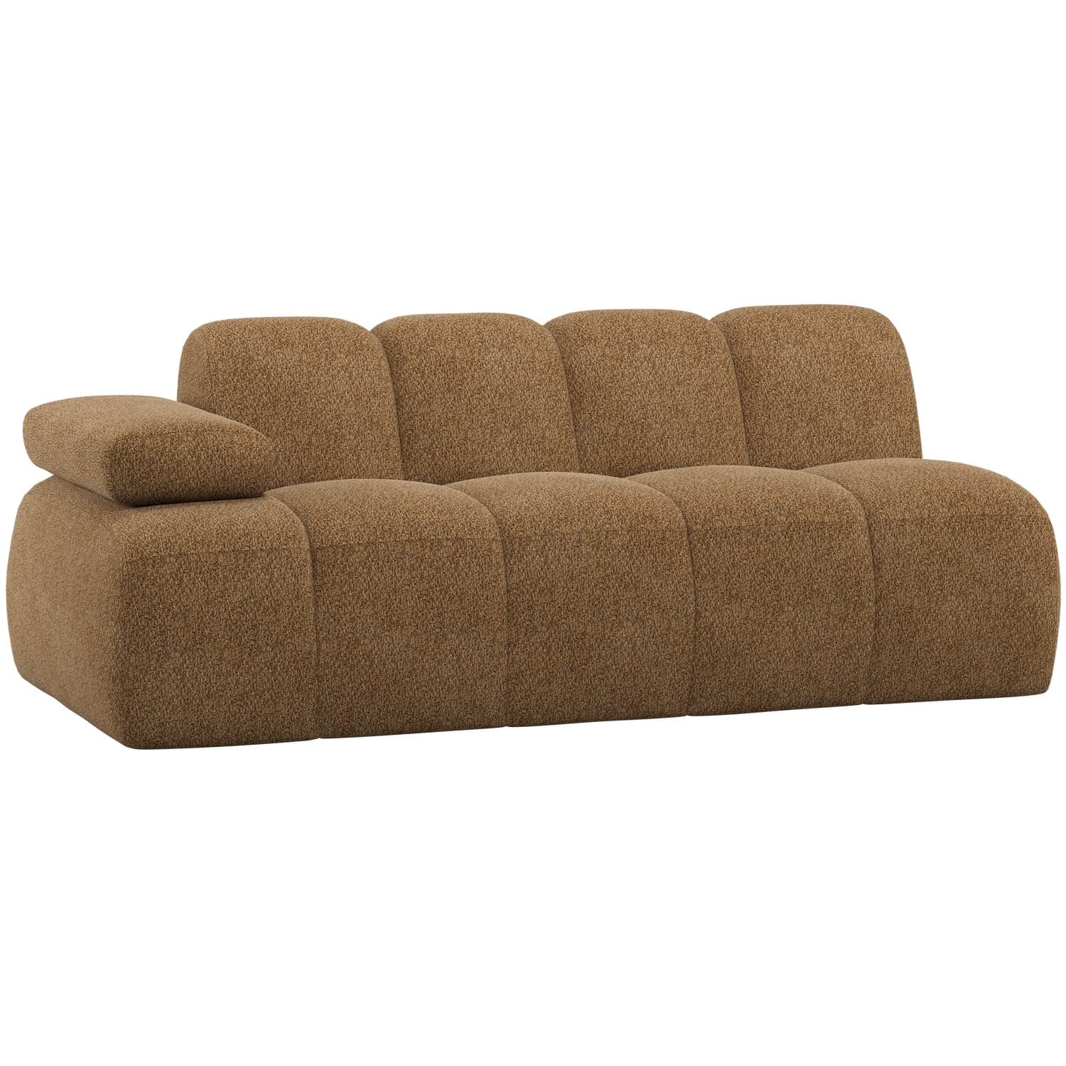 Mojo 2-zits element arm links wollig honinggeel