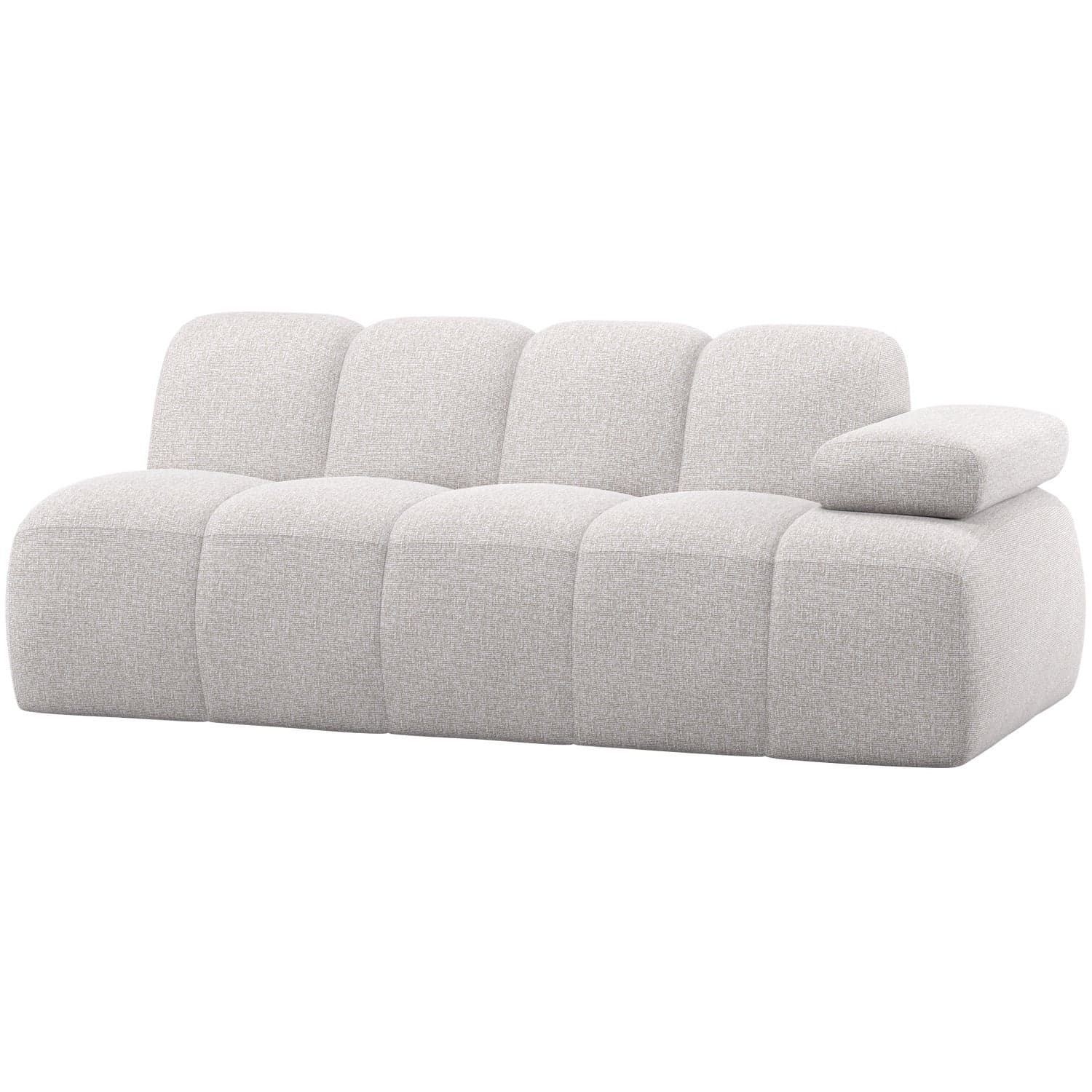 Mojo 2-zits element arm rechts boucle ecru melange