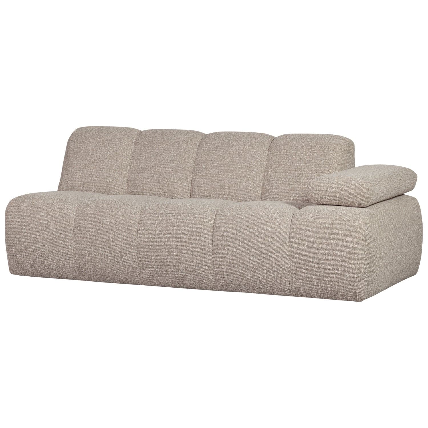 Mojo 2-zits element arm rechts boucle beige melange