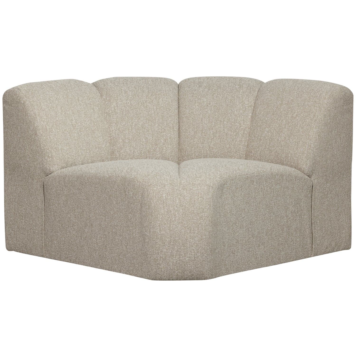 Mojo hoekelement rond boucle beige melange