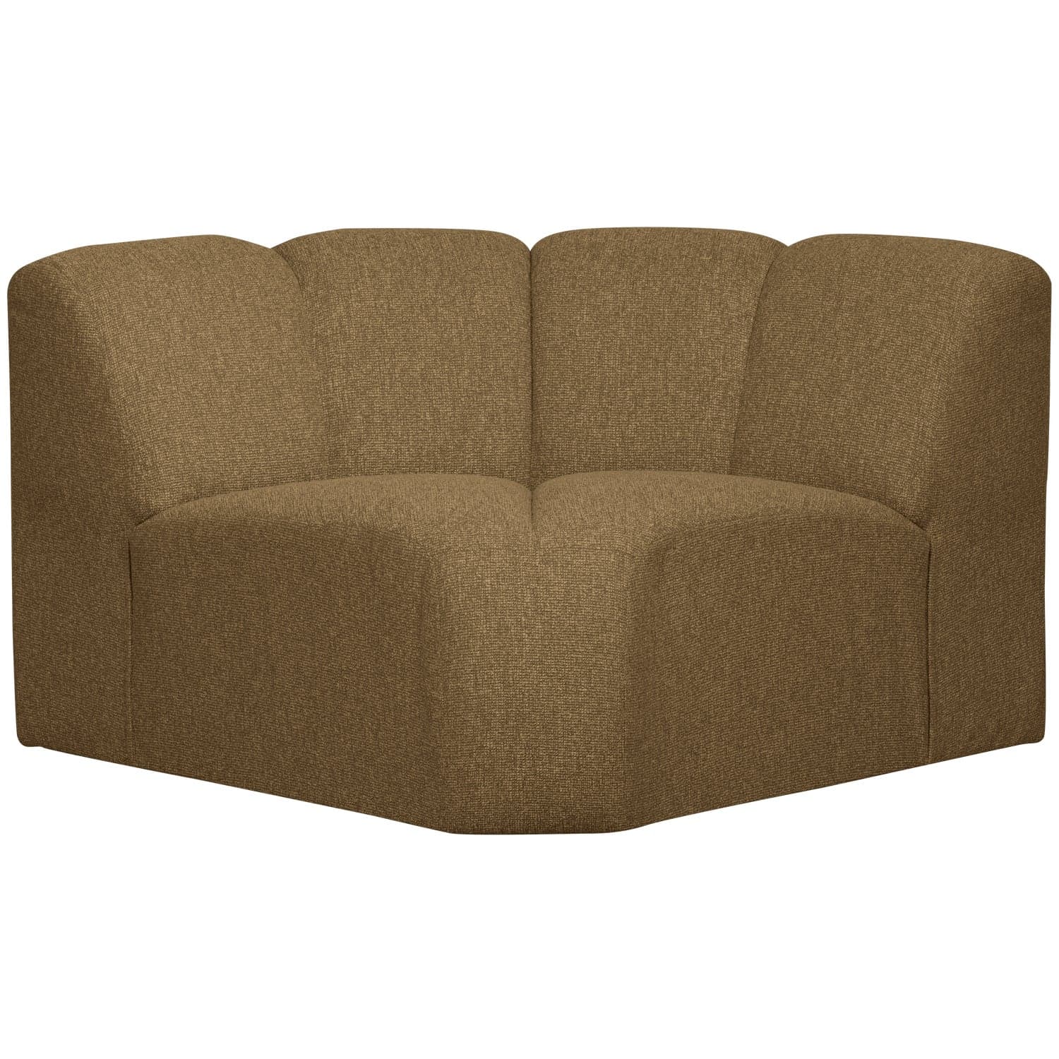Mojo hoekelement rond boucle geel/bruin melange