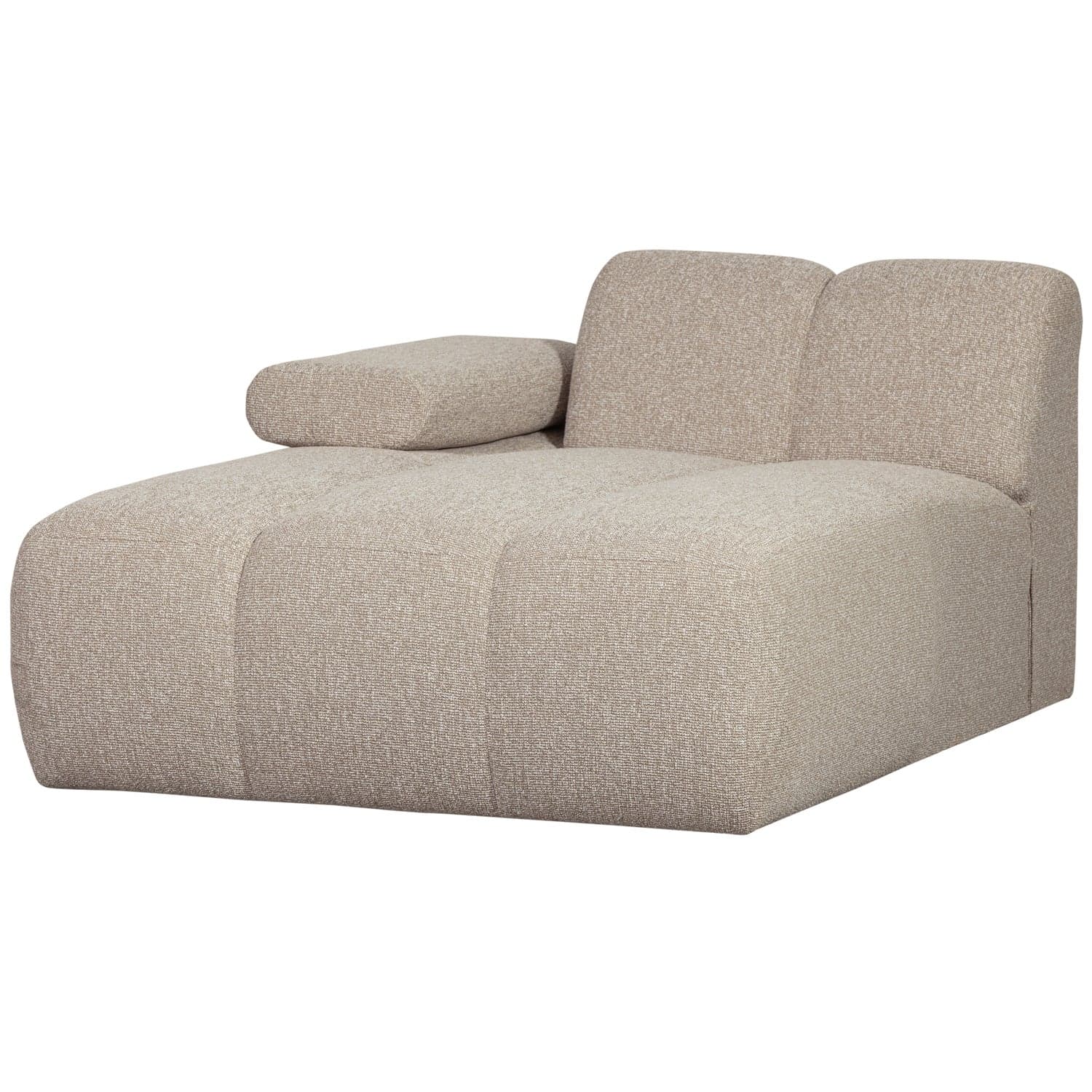 Mojo chaise longue element links boucle beige melange