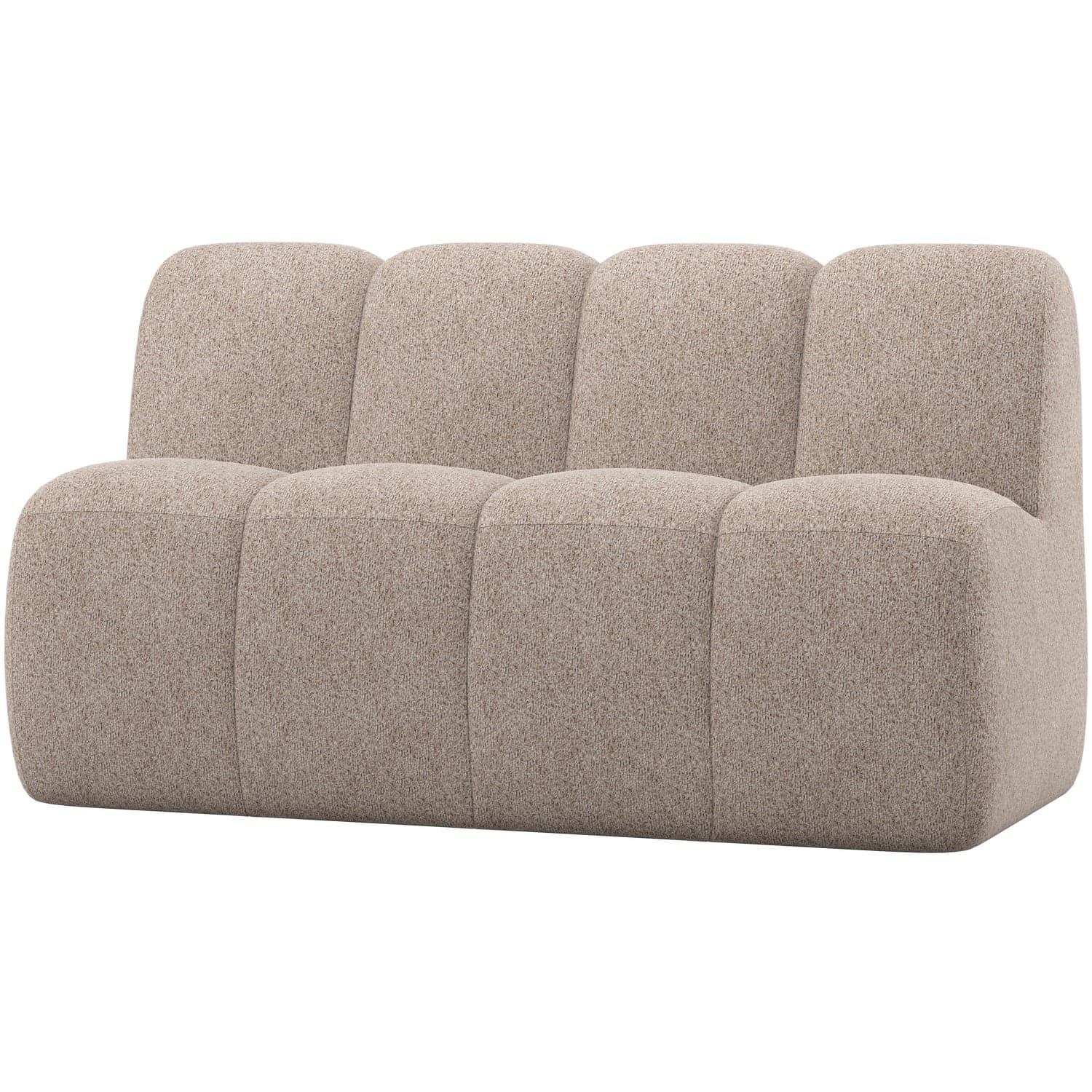 Mojo eetbank 164 cm met rugleuning wollig donkerzand