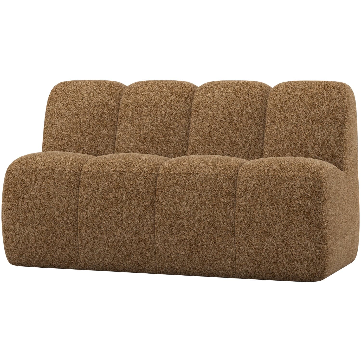 Mojo eetbank 164 cm met rugleuning wollig honinggeel