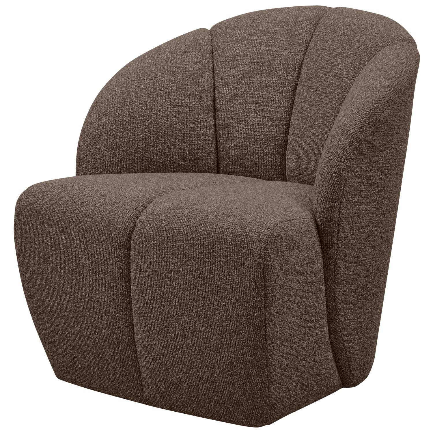 Mojo draaifauteuil boucle bruin melange