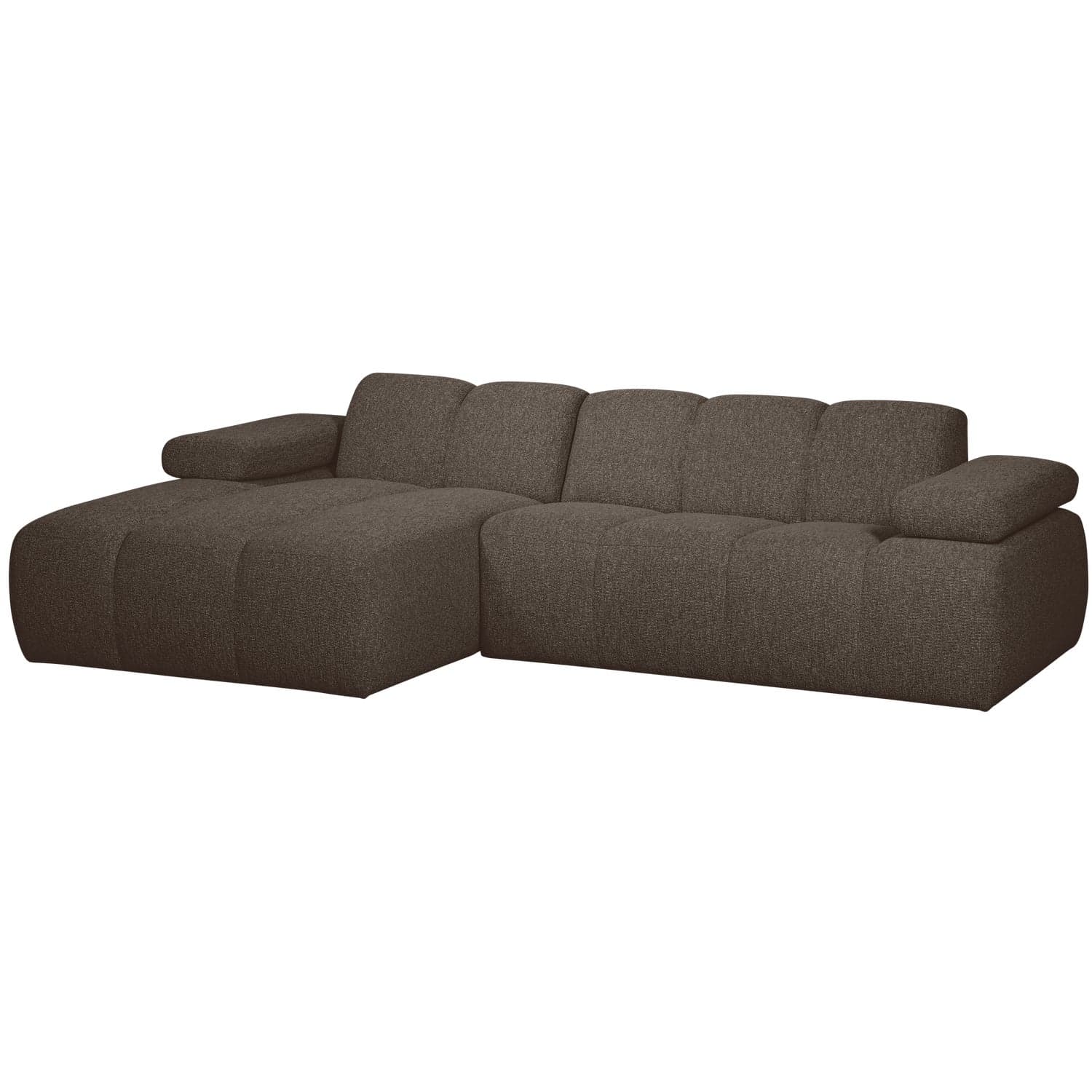 Mojo chaise longue bank links boucle bruin melange