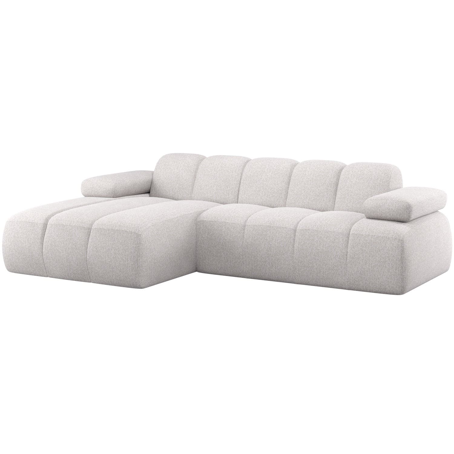 Mojo chaise longue bank links boucle ecru melange