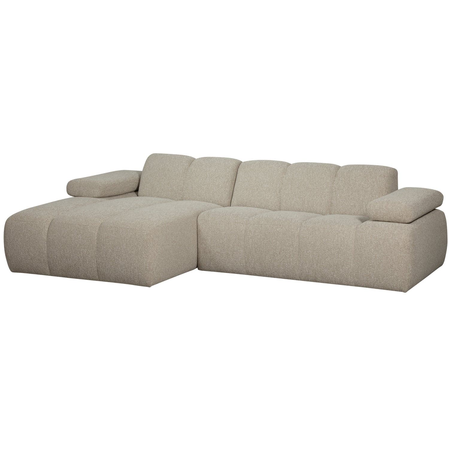 Mojo chaise longue bank links boucle beige melange
