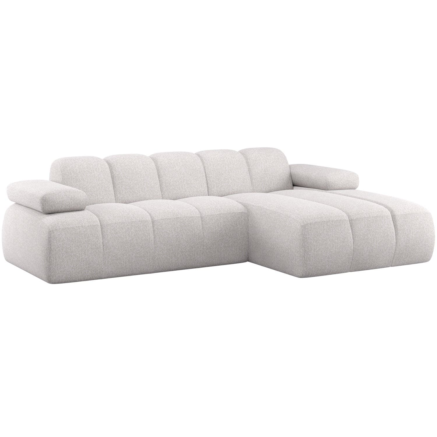 Mojo chaise longue bank rechts boucle ecru melange
