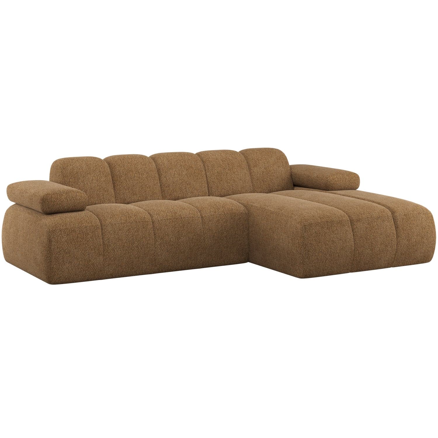 Mojo chaise longue bank rechts wollig honinggeel