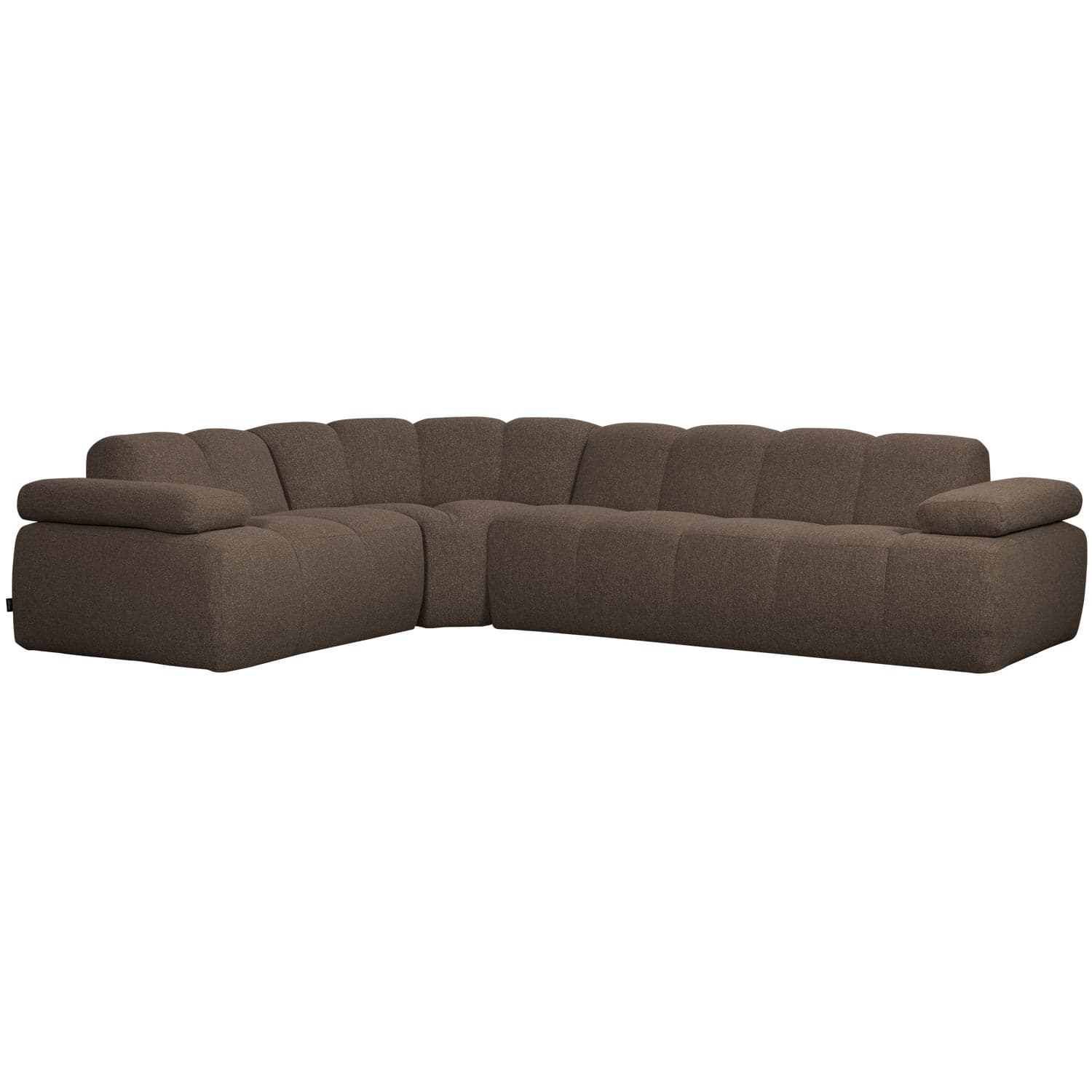 Mojo hoekbank links boucle bruin melange