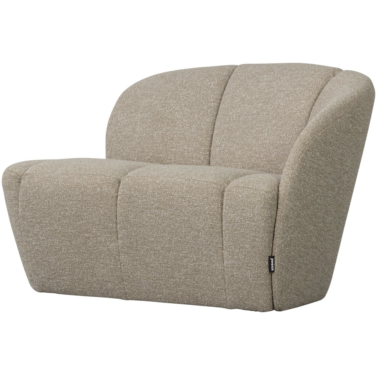 Mojo 2-zits bankje rechts boucle beige melange