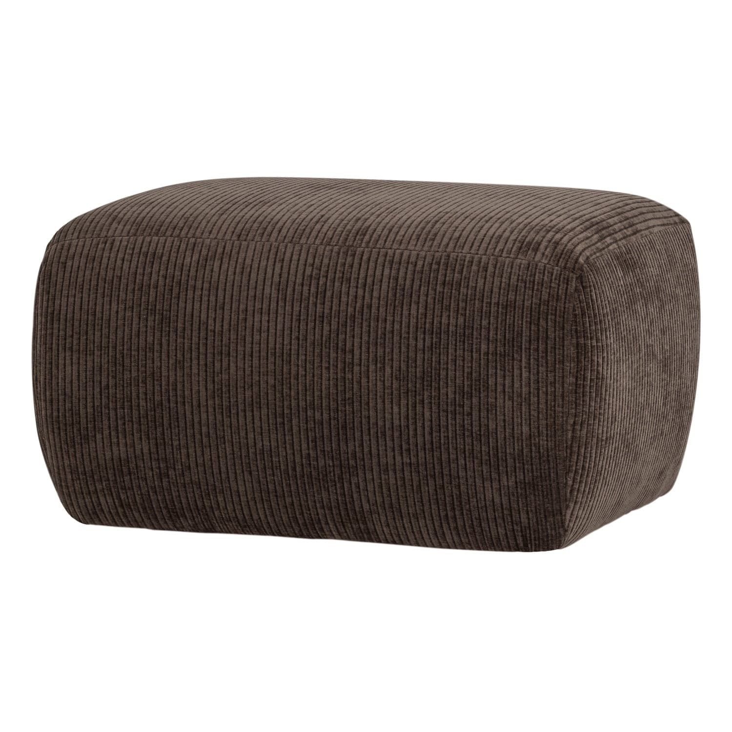 Mojo base poef ribstof bruin [fsc]