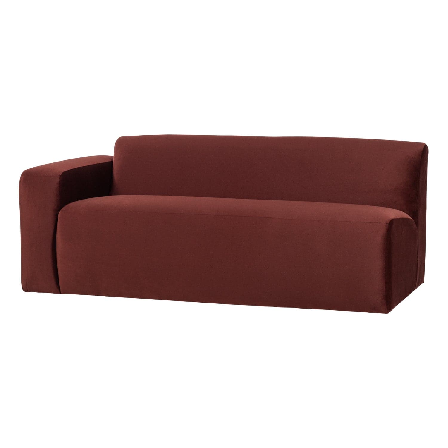 Mojo base 2-zits element arm links velvet kast.bruin [fsc]