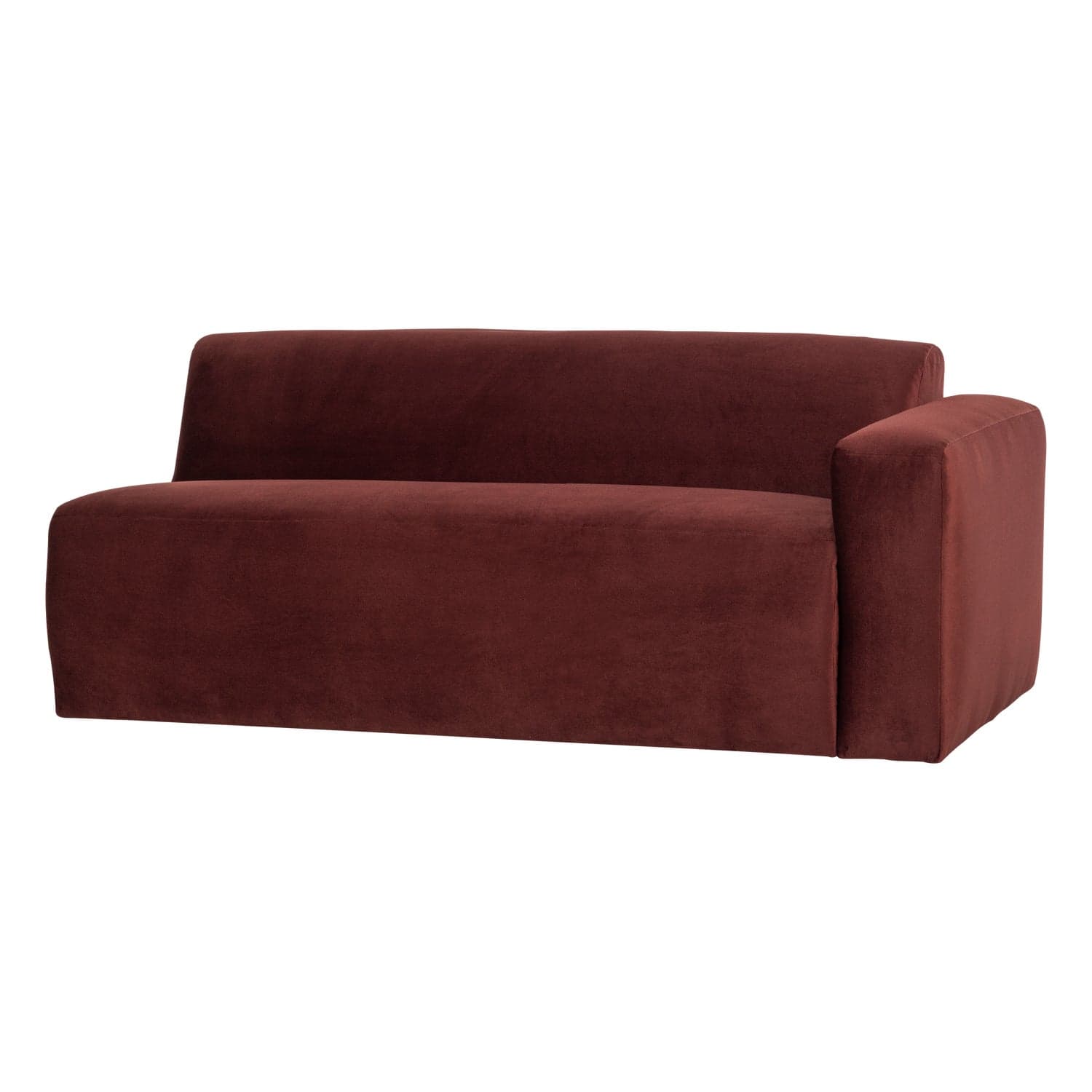 Mojo base 2-zits element arm rechts velvet kast.bruin [fsc]
