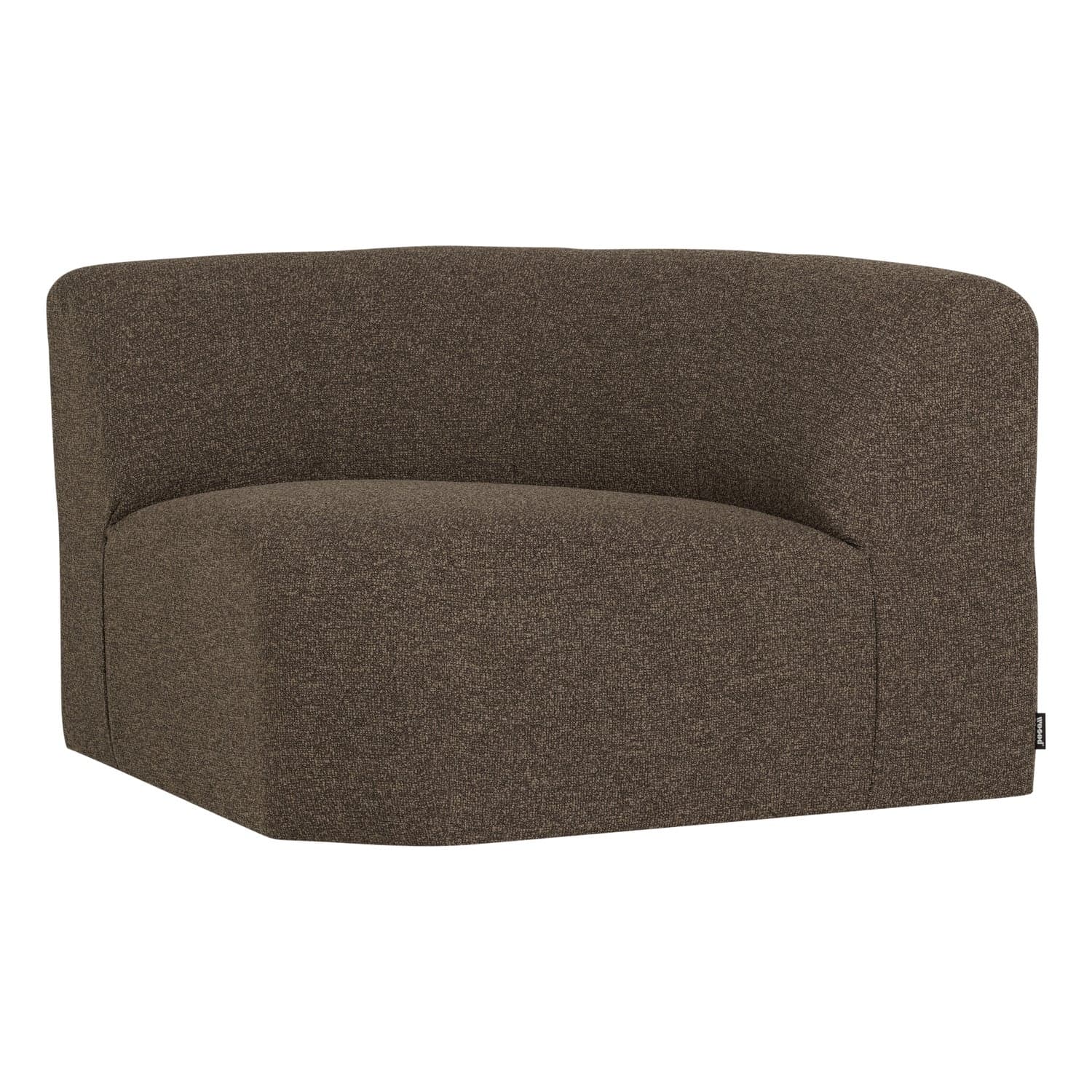 Mojo base hoekelement rond boucle bruin melange [fsc]