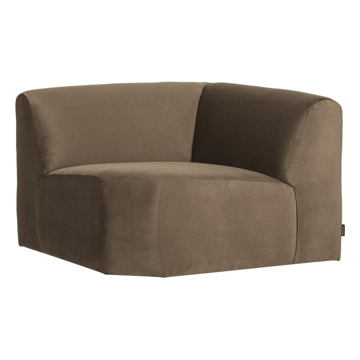 Mojo base hoekelement recht velvet taupe [fsc]