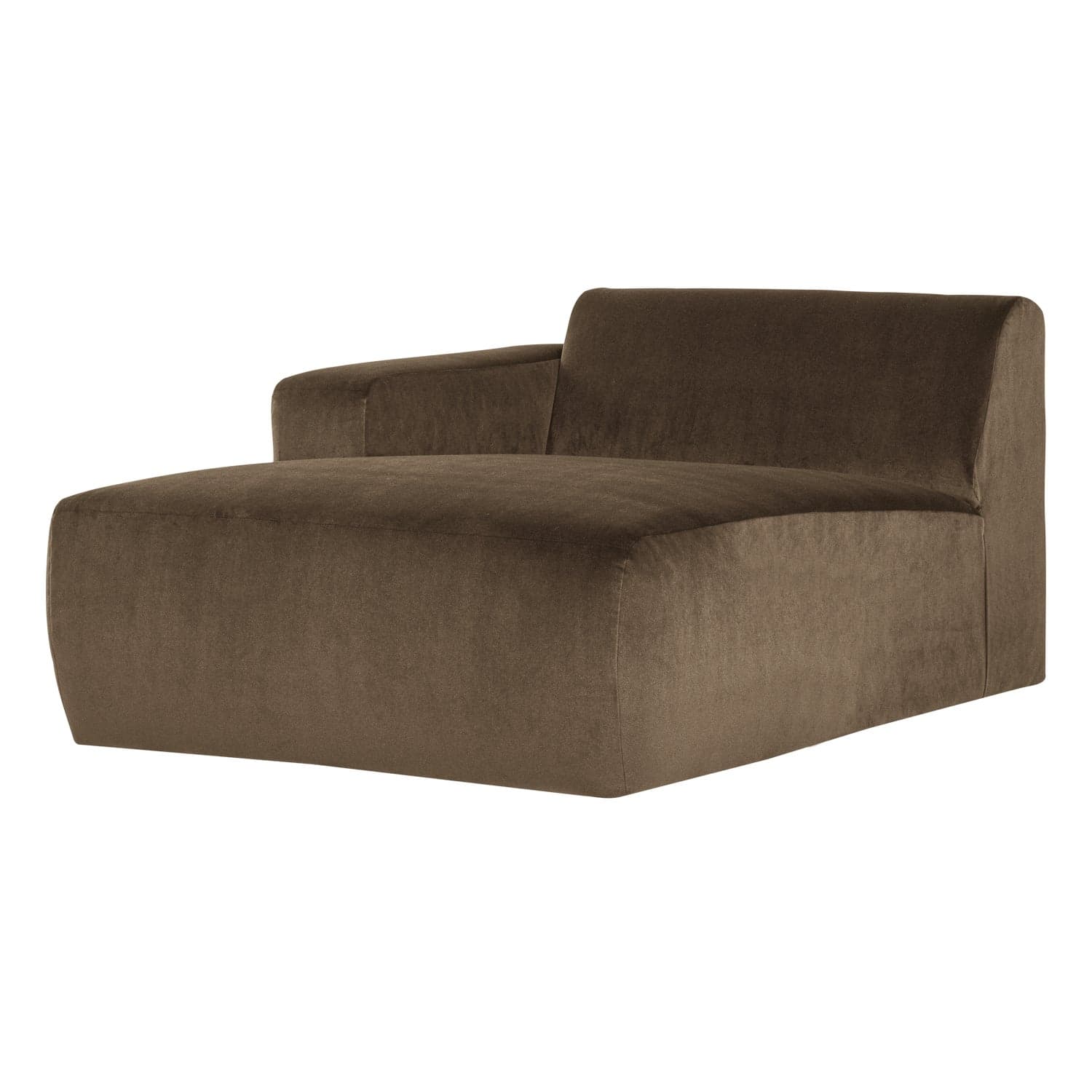 Mojo base chaise longue element links velvet taupe [fsc]