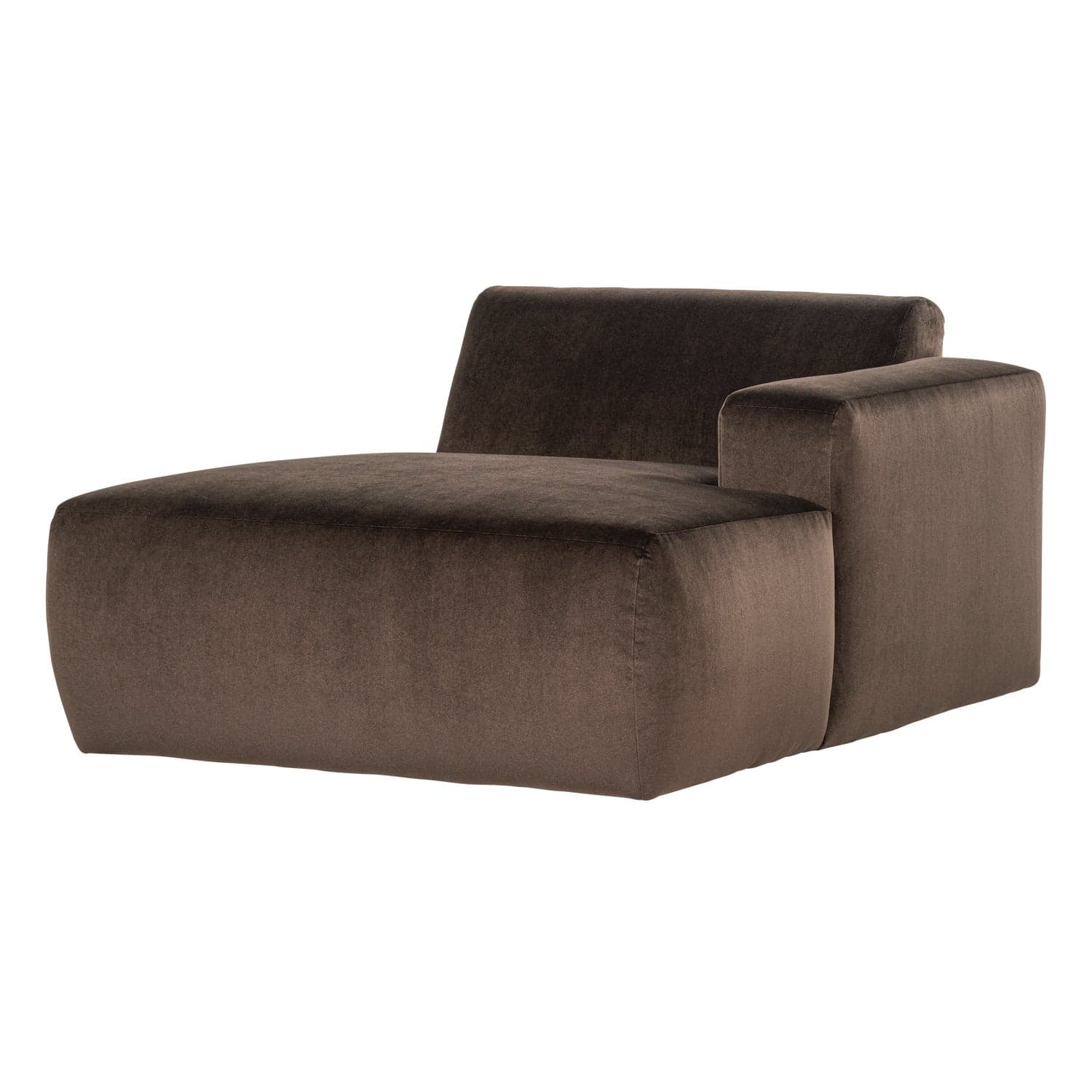 Mojo base chaise longue element rechts velvet bruin [fsc]