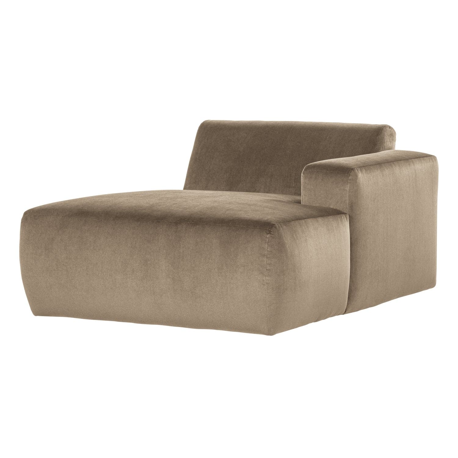 Mojo base chaise longue element rechts velvet khaki [fsc]