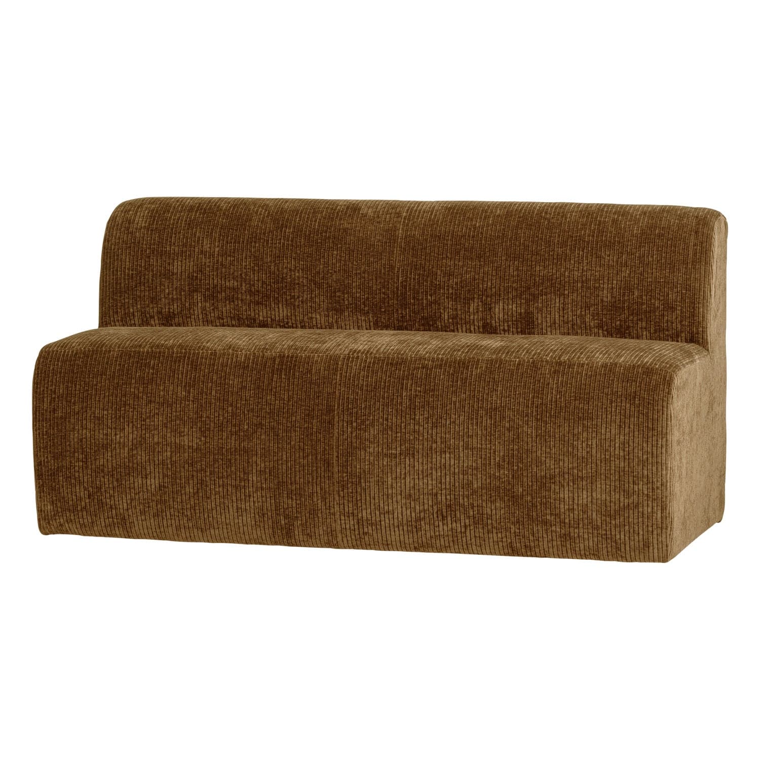Mojo base eetbank 164 cm rugleuning rib honinggeel [fsc]
