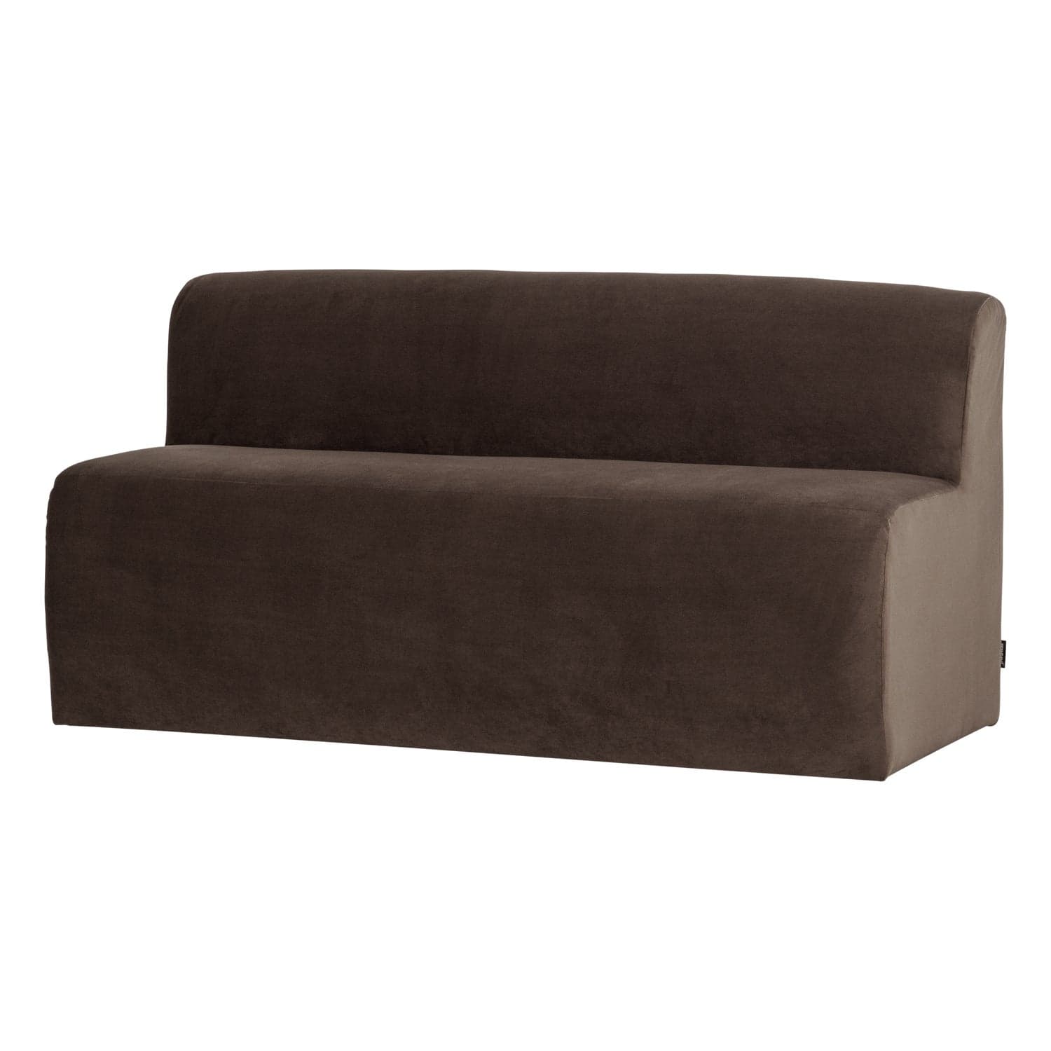 Mojo base eetbank 164 cm rugleuning velvet bruin [fsc]