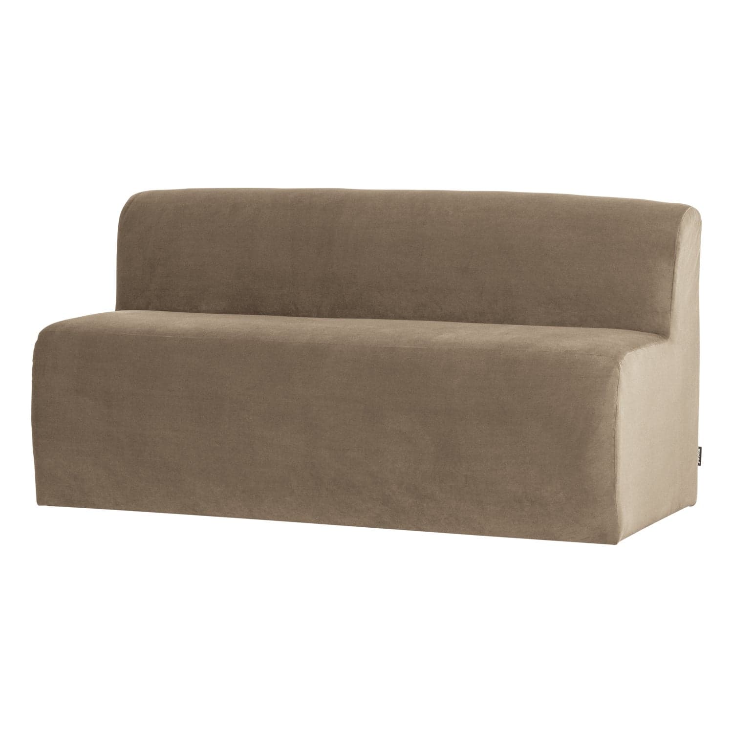 Mojo base eetbank 164 cm rugleuning velvet khaki [fsc]