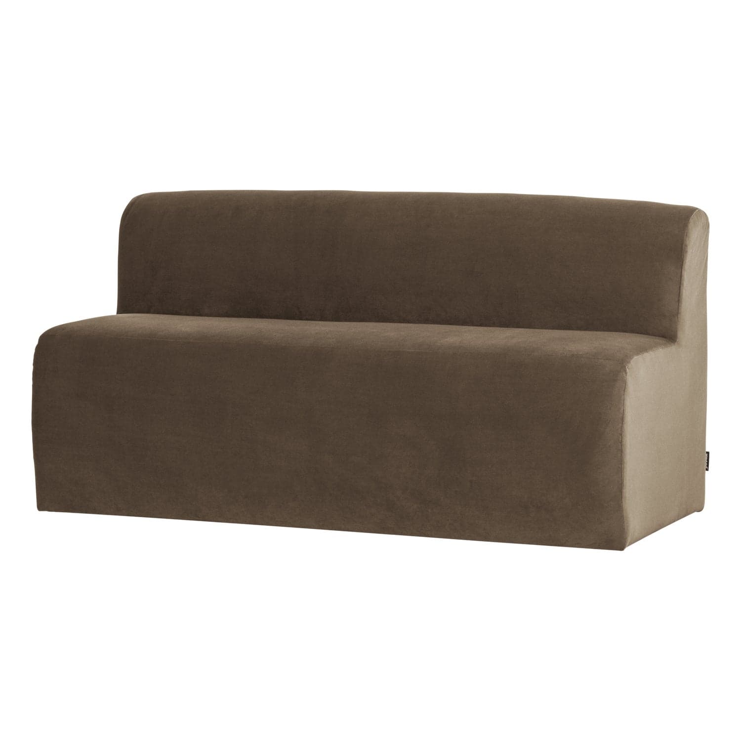 Mojo base eetbank 164 cm rugleuning velvet taupe [fsc]