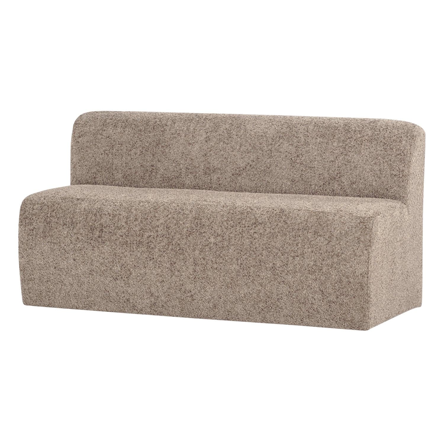 Mojo base eetbank 164 cm rugleuning wollig donkerzand [fsc]