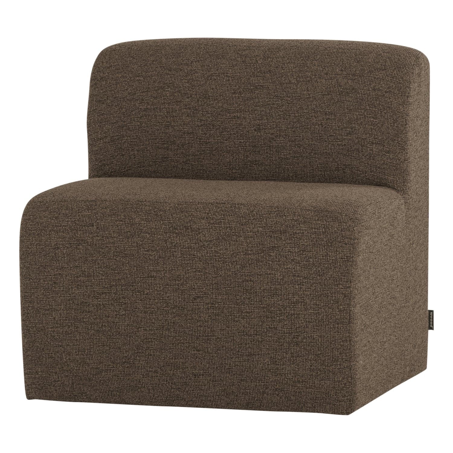 Mojo base eetbank 84 cm rugleuning boucle bruin [fsc]