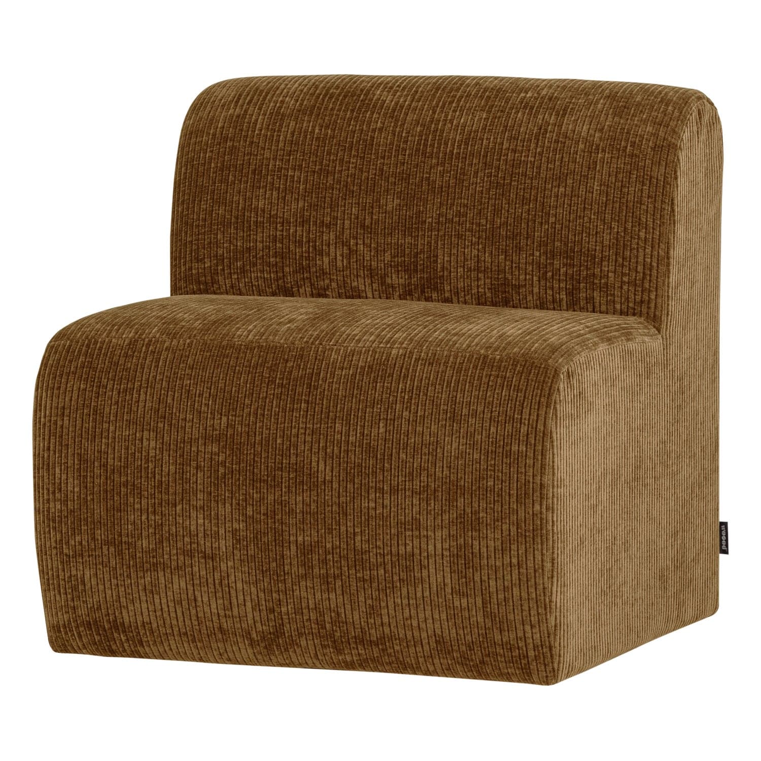 Mojo base eetbank 84 cm rugleuning rib honinggeel [fsc]