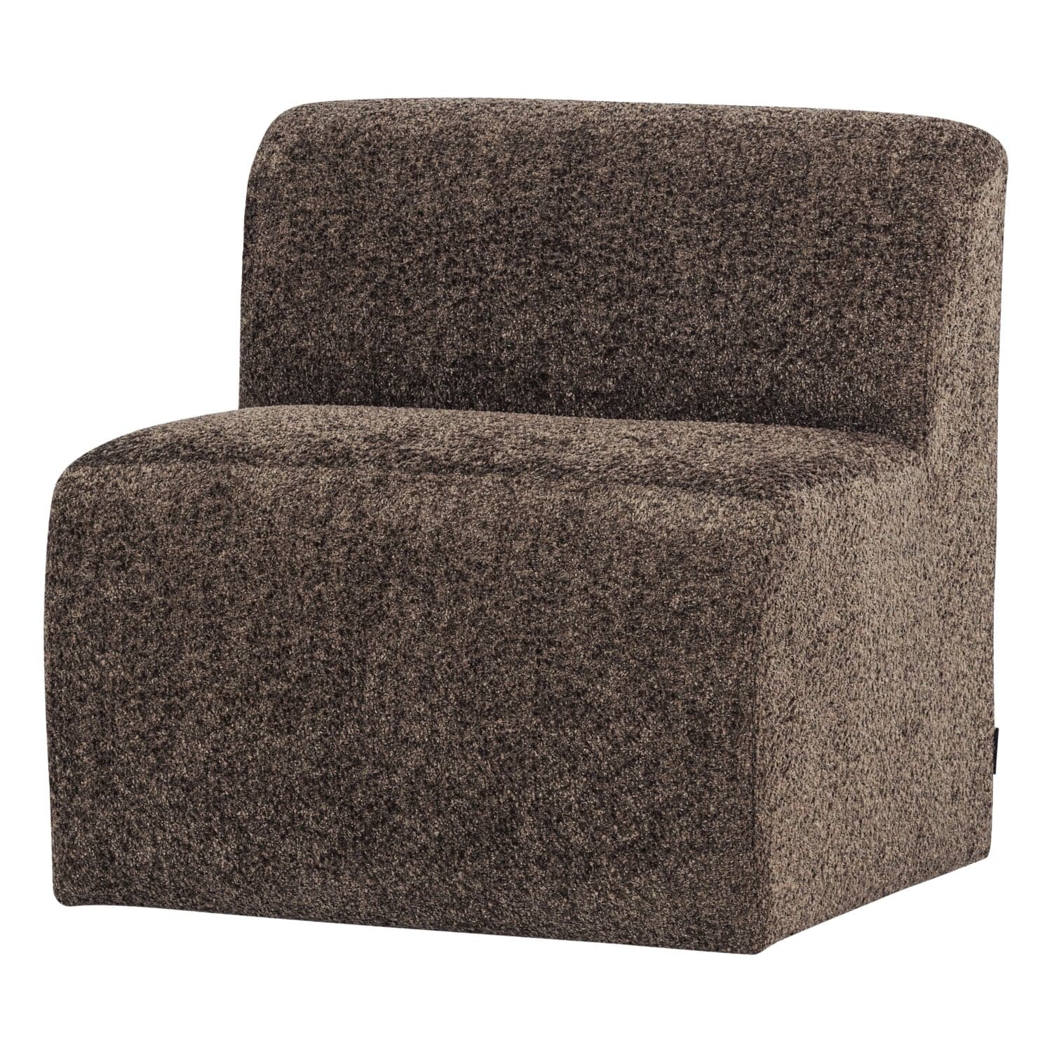 Mojo base eetbank 84 cm rugleuning wollig bruin [fsc]