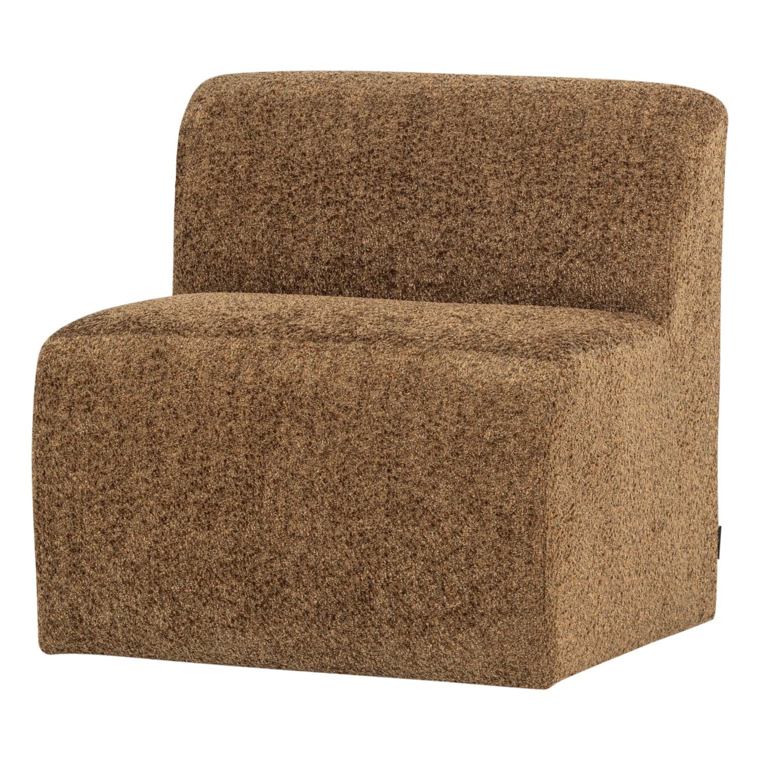 Mojo base eetbank 84 cm rugleuning wollig honinggeel [fsc]