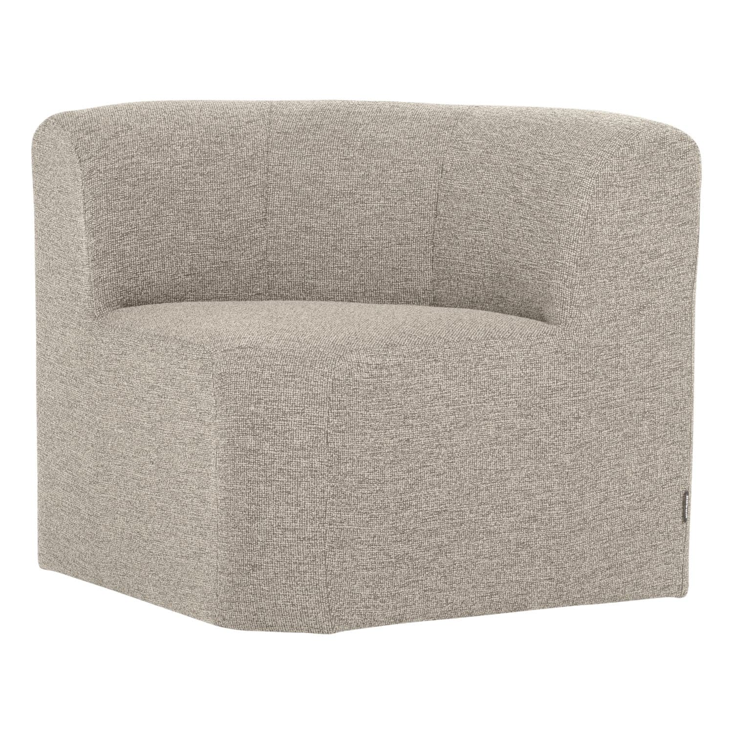 Mojo base eetbank hoek met rugleuning boucle beige [fsc]