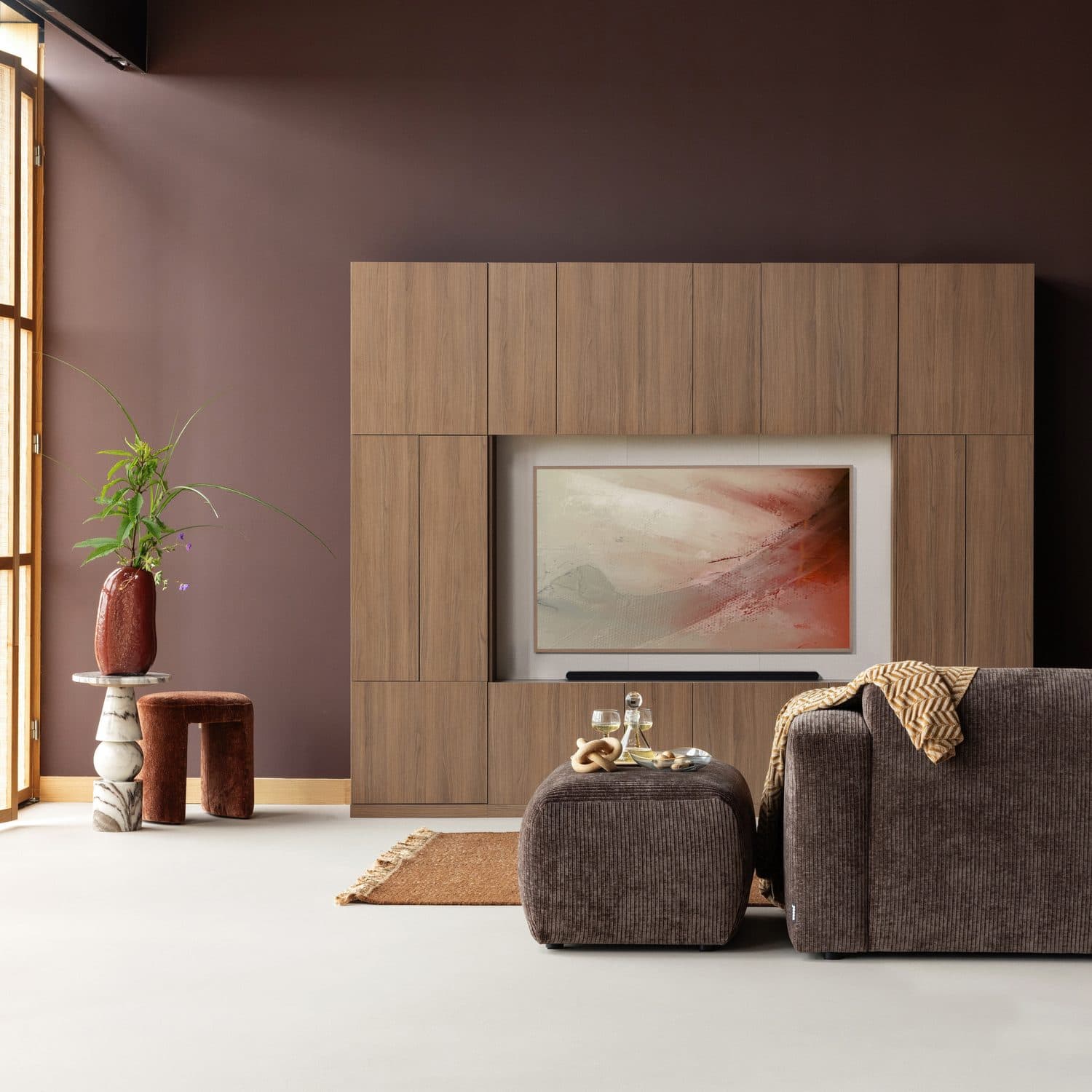 BUILD TV OPBERGKAST 160 CM EIKEN DECOR BRUIN [fsc]