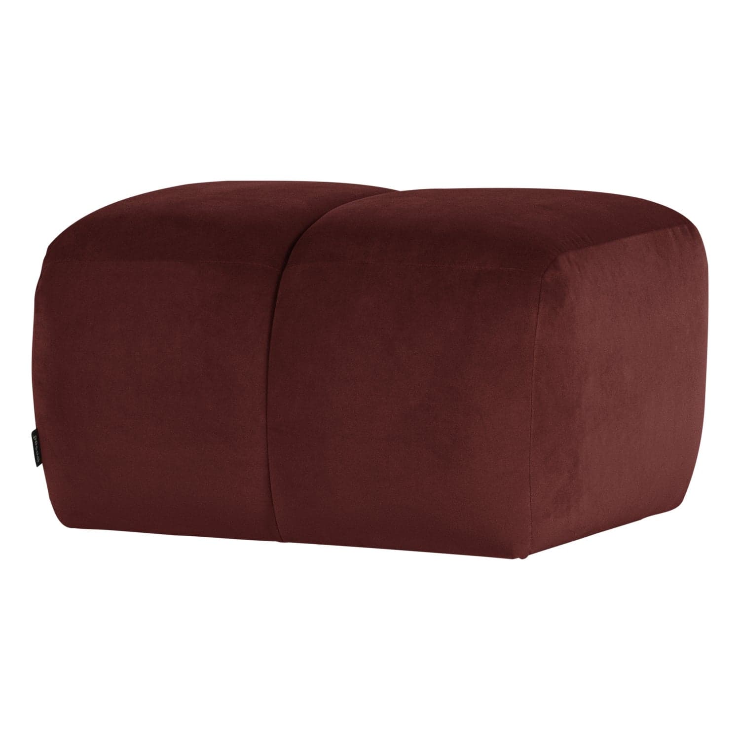 Mojo poef velvet kastanjebruin [fsc]