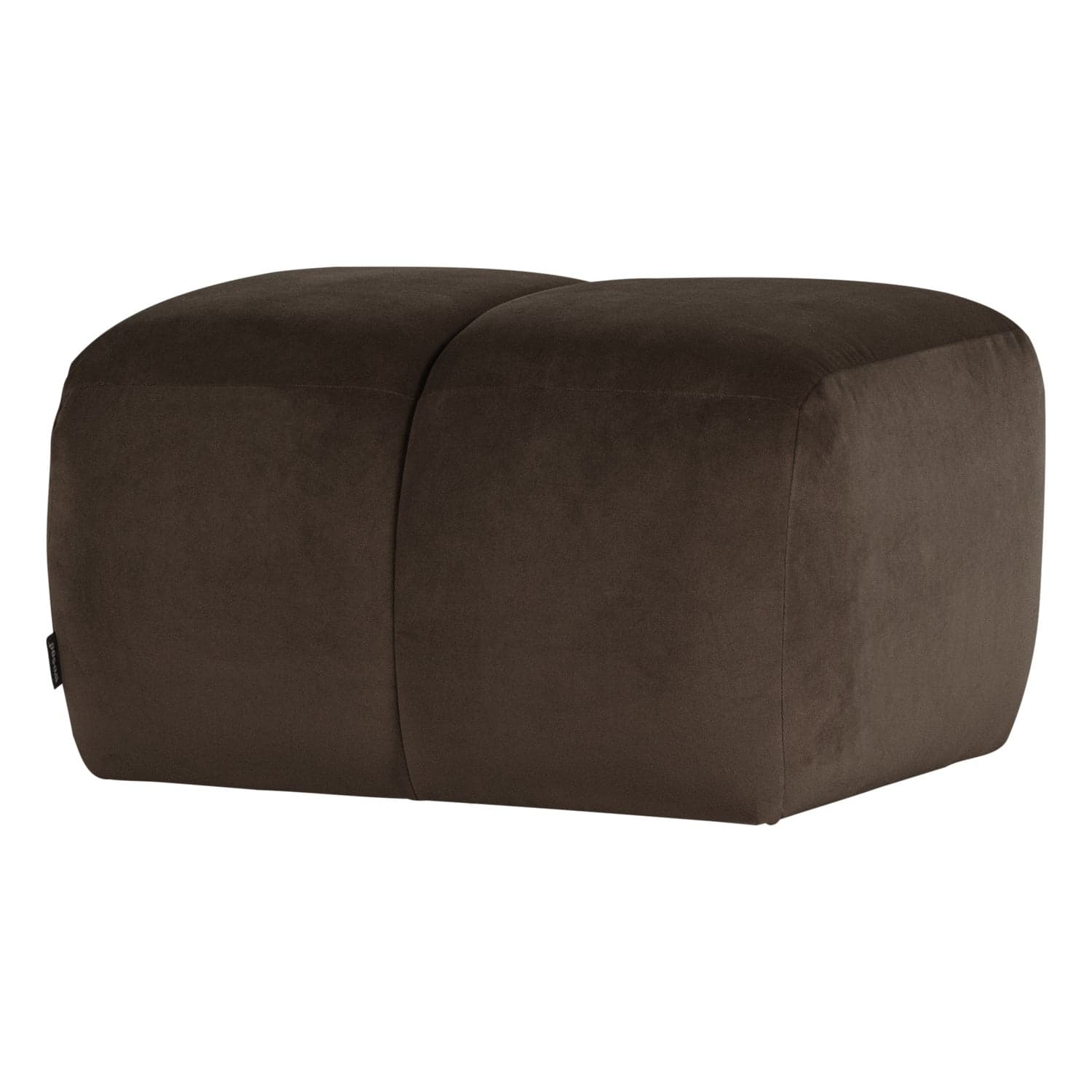 Mojo poef velvet bruin [fsc]