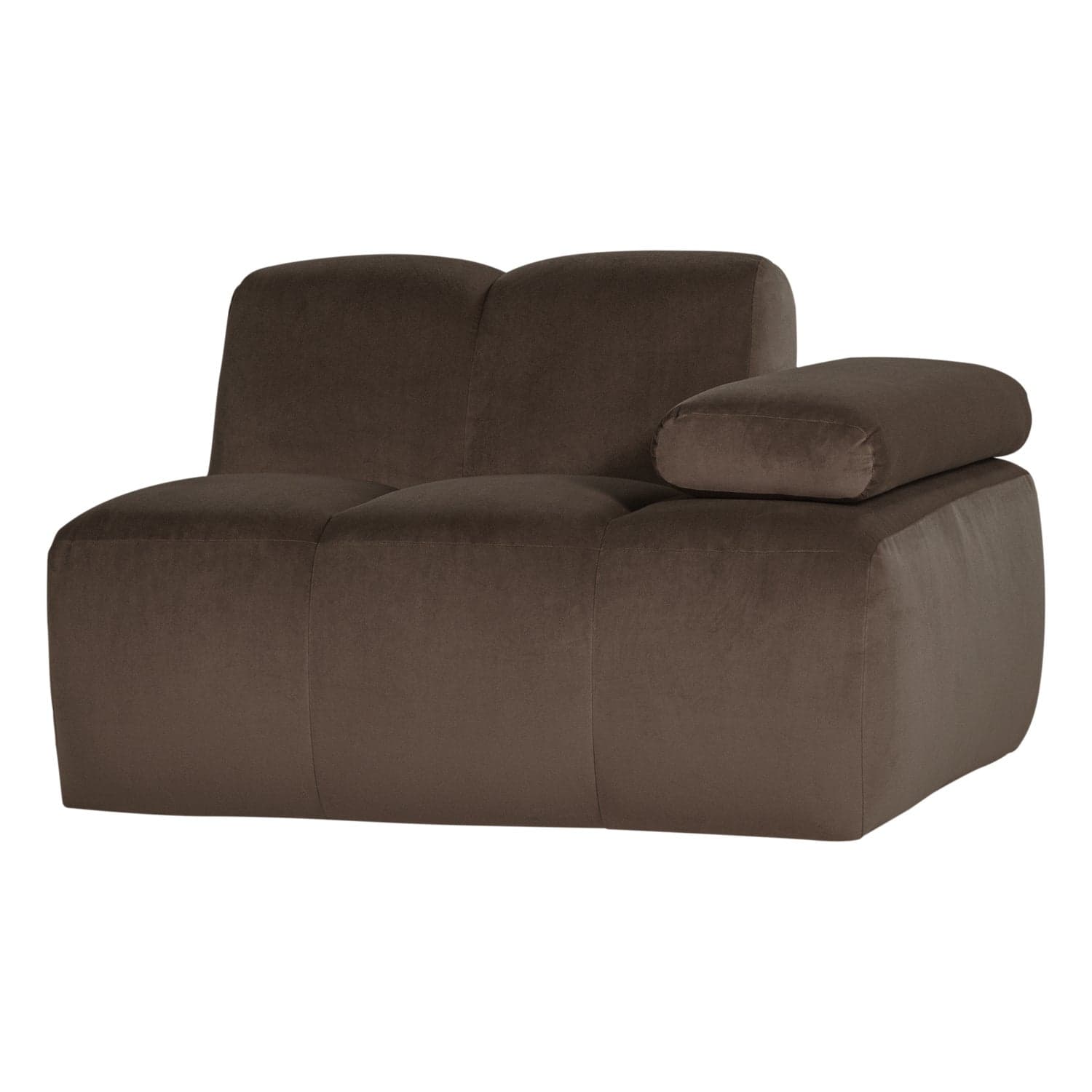 Mojo 1-zits element arm rechts velvet bruin [fsc]
