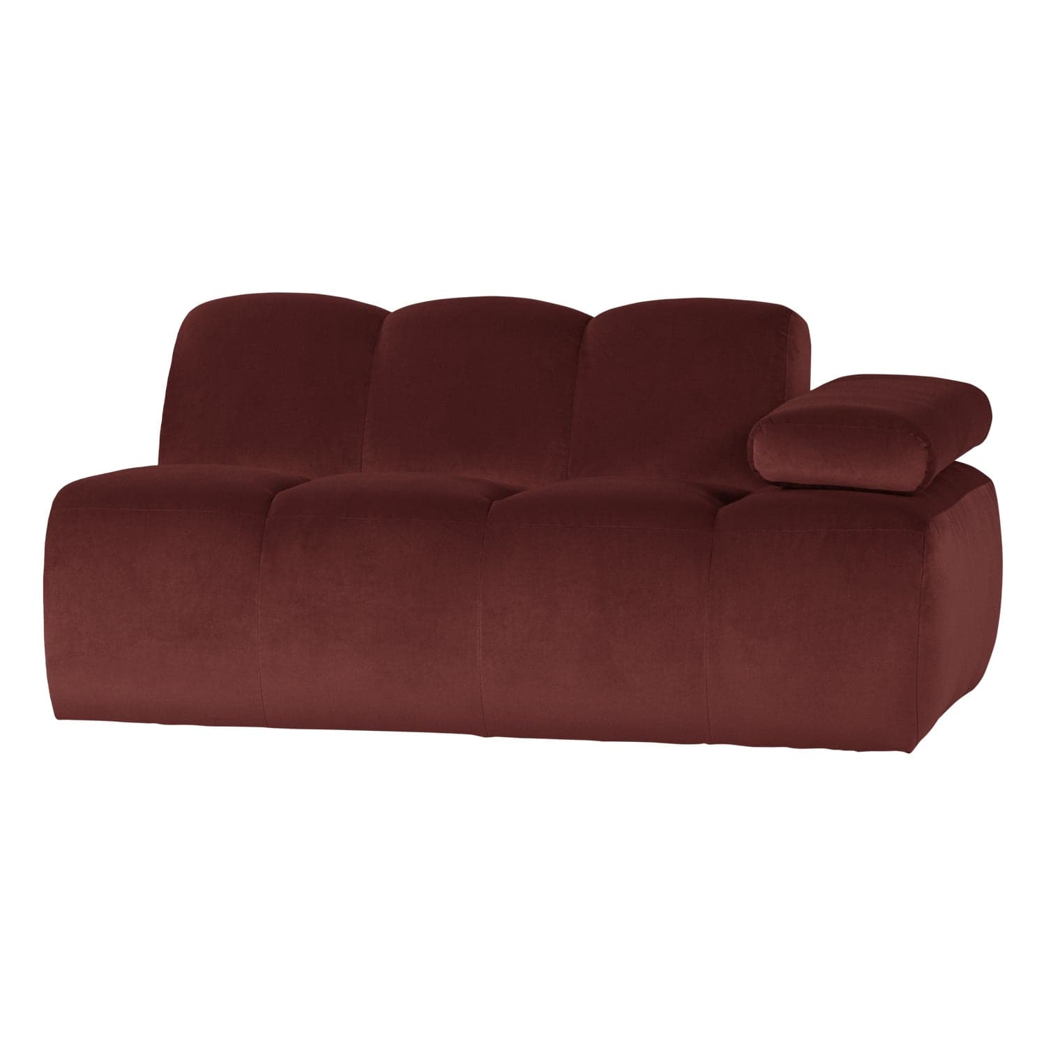 Mojo 1,5-zits element arm rechts velvet kastanjebruin [fsc]