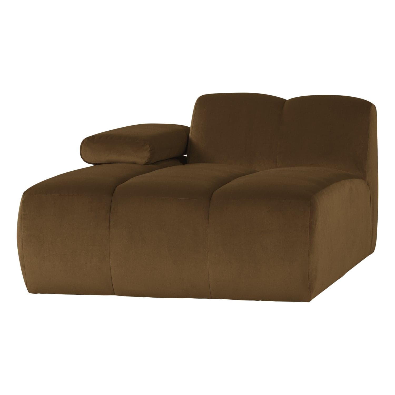Mojo chaise longue element links velvet honinggeel [fsc]